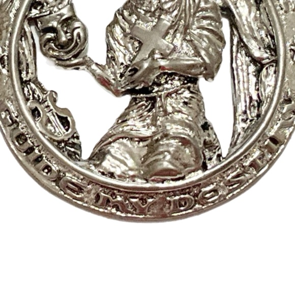 Sterling St. Genesius Medal - PatronSaint of Actors, Performers - Comedy/Tragedy - Picture 4 of 10